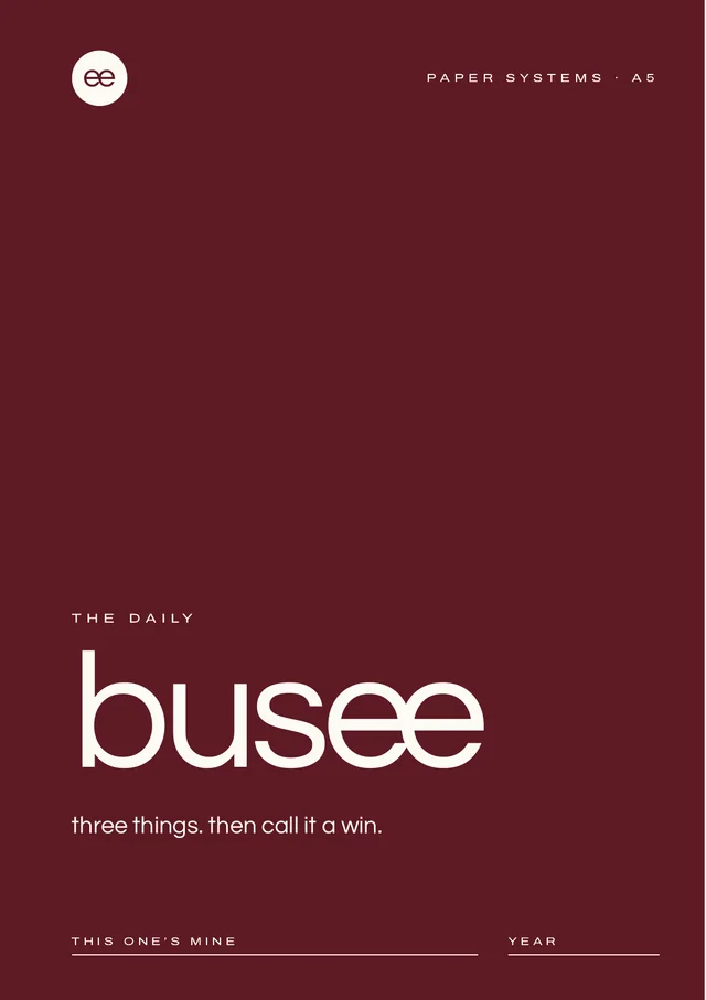 BUSEE in burgundy