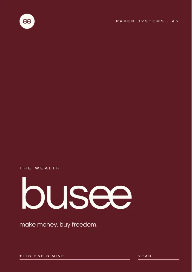 BUSEE in burgundy