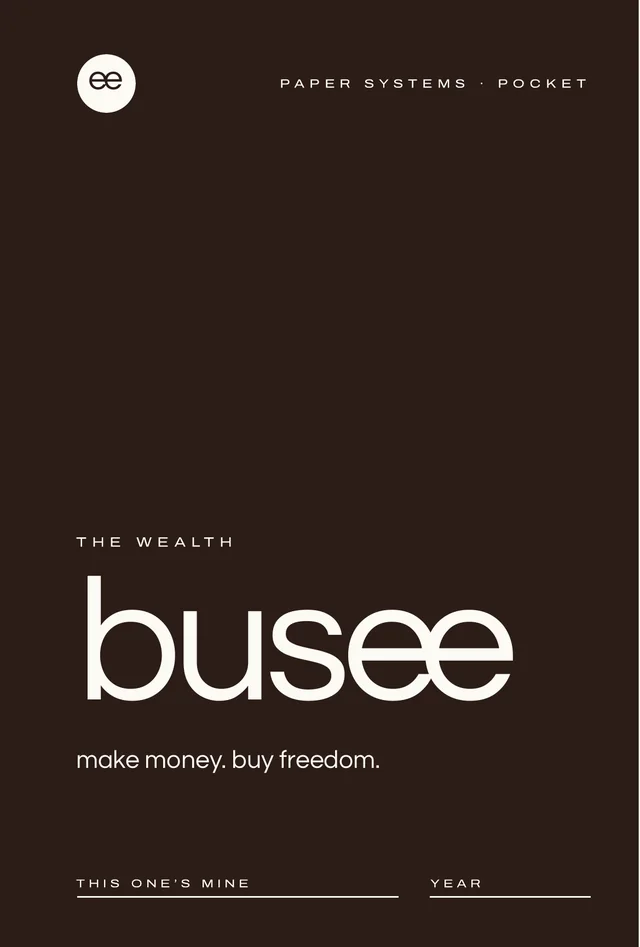 The Wealth — BUSEE printable planner pages